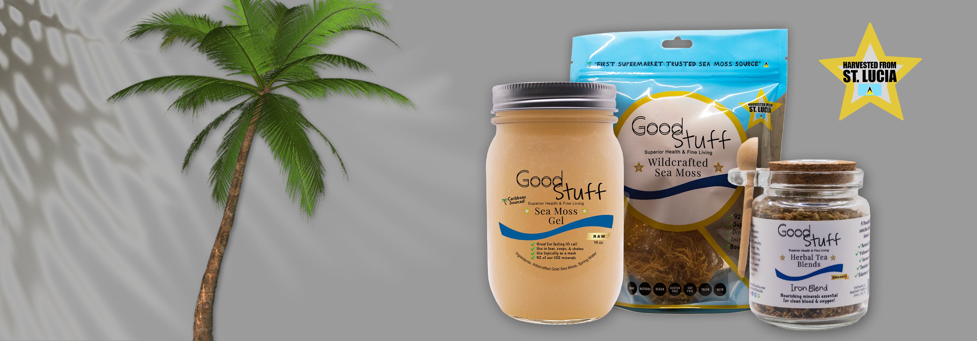 HARVESTED FROM ST.LUCIA